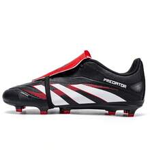 Men's Football Shoes, Women's Football Shoes, Unisex, Adult Low-Top AG/FG Cleats, Youth Lightweight Professional Football Training Shoes, Outdoor Grass Sports Shoes - Black - View 12