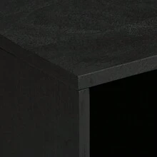 Meuble TV vidaXL, noir, 80 x 33 x 46 cm, bois composite - Noir - Voir 7