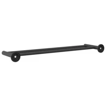vidaXL Porte-serviettes Noir 61 x 14,5 x 5 cm Acier inoxydable - Noir - Voir 7