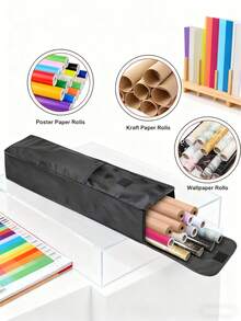 大容量可折叠牛津布收纳袋！海报帆布收纳袋+壁纸筒袋（防潮防尘耐用）收纳袋 牛津布袋 海报收纳袋 帆布收纳袋 壁纸筒袋 大容量壁纸筒袋+可折叠收纳袋（便携节省空间） - 彩色 - 查看 11