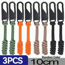 10PCS Heavy-Duty Black Zipper Pulls With Extender Bars & Detachable Loop - Compatible For Luggage, Jackets, Backpacks, Boots, Wallets