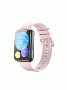 1Pc Unisex Stylish Silicone Watch Strap, Compatible With Huawei Fit 2 And Fit 3 Smartwatches, Also Compatible With Huawei Fit3, Fit2, Fit4/Pro Classic Silicone Straps. Compatible With Huawei Fit3 And Fit2 Smartwatches/Smart Bands. An Excellent Gift Choice For Valentine's Day, Birthdays, Holidays, Everyday Wear, And Sports And Fitness Activities - For Hua-wei Watch Fit3/4/4 Pro - View 4
