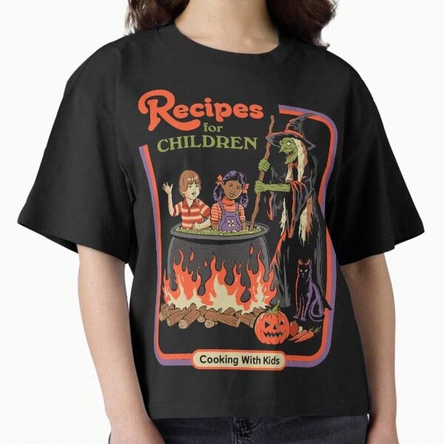 YRecetas para Ni?os Camiseta Caja - Negro - Ver 1