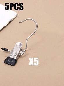 20个装优质便携式衣夹，可调节金属裤/衣挂钩，带夹子，适用于帽子/袜子/裤子/裙子/上衣/内衣/玩偶/靴子等物品悬挂，便携式挂钩，装饰性服装，节日装饰裤裙挂钩，四季皆宜 - 彩色 - 查看 11