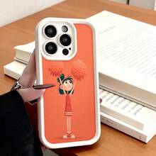 Moda teléfono caso, compatible con varios   y  modelos, teléfono Estuche Animadora Chica Con Pompon Pompones Rojo El fondo es adecuado para  15 Profesional máximo  14  13  galaxia S23.  Borde Teléfono Protector pareja Teléfono Estuche Regalo Para Novio Novia Vacaciones Regalo, esto es un popular regalo para amigos o socios Adecuado para negocio ocasiones. Duradera, resistente a las manchas y a las huellas dactilares, esta nueva funda para teléfono de hombres y mujeres es un gran regalo. - Blanco - Ver 2