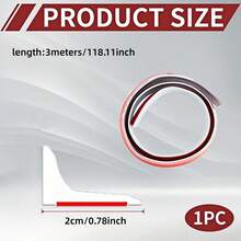 3 Meters/118.11in Self-Adhesive Waterproof Sealing Strip, Countertop Gap Sealing Strip, Countertop Waterproof Strip, Anti-Splash Waterproof Board - Multicolor - View 3