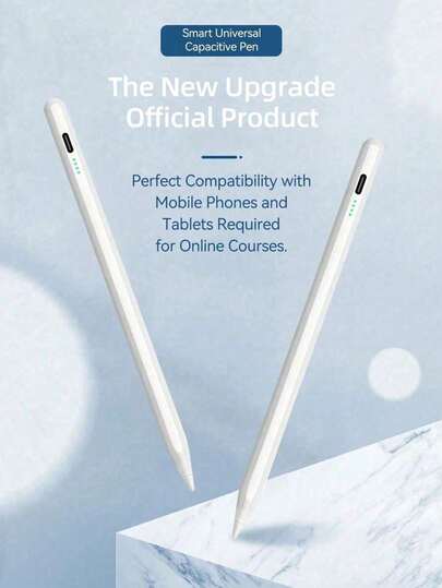 Universal Stylus Pen For Android Tablets Mobile Phone Touch Pencil Compatible With Iphone Capacitive Pen Compatible With XIAOMI Compatible With HUAWEI For S Am Sung Tablet Rechargeable Battery 120mAh Gifts For Mother, Family, Friends, Kids, Birthday, Holiday