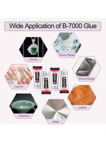 B6000 Handmade Crystal Glue, 25/50/110ml Transparent B-6000 Super Jewelry Glue, Transparent Industrial Adhesive Suitable For Fabric, Phone Repair, Jewelry Making, Crystal Stone Setting, Nail Art, Stone, Wood, Glass, Etc. - B6000 - View 6