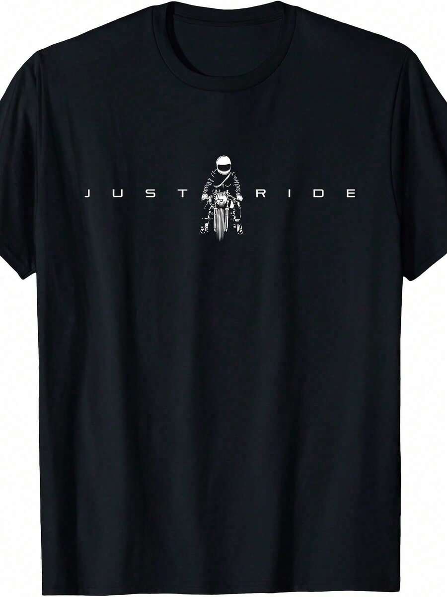 Motorcycle Clothing - Biker T-Shirt - Black - View 1