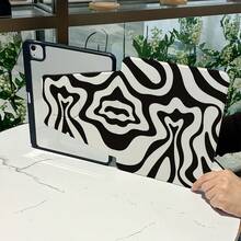 1pc Lightweight 360° Rotatable Tablet Protective Case, Personalized/Creative/Funny TPU Tablet Cover With Pencil Slot, Compatible With IPad 10.9/10.2/Air 5th Gen/Pro11/10th/9.7/Air 2/IPad (7th Gen)/IPad (8th Gen)/Pad Air 4/5/Pad Pro11/IPad 10th Generation 10.9-Inch 2022 Smart Case, IPad Air 13(M3 2025)/Pad Air 11(M3 2025)/Pad Air11(M3 2025)/Pad 11(A16 2025), Fits S7/S8/S9/S6/S7+/S8+/S7FE/A7/A8/A9 - Multicolor - View 2