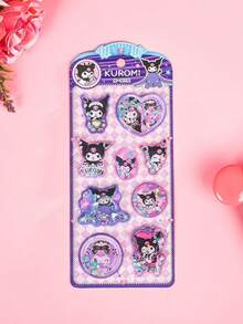 1片摇晃水贴纸 水晶贴纸 摇晃水贴纸 DIY创意装饰卡通图案立体水贴纸（部分款式可能存在色差，随机发货） - 彩色 - 查看 4