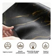 Tendencia3pc Tapete Escurridor De Trastes Para Bar Plato Cocina 40x60Calidad premium - patrón de mármol - Ver 4