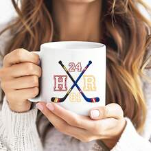 1pc Love Story Hockey Romance Ceramic Mug, Heated Rivalry Fan Gift, Inspired Unisex Ceramic LGBT Mug - 11盎司 - 查看 6