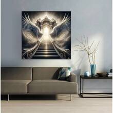 CSZPPQAF 5D Diamond Painting Kits For Adults, Angel Wings Diamond Art Kits For Adults Beginner, DIY Full Drill Diamond Dots Paint By Diamonds Gem Painting For Home Decor 13.7x13.7 Inch - JK870-B - 查看 3