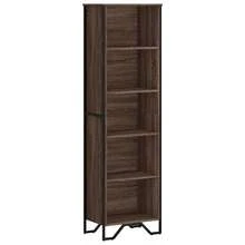 Larryhot Libreria Rovere Marrone 50x31x169 cm in Legno Multistrato, Facile da assemblare, dall'estetica elegante e raffinata, pratica per riporre gli oggetti, la scelta ideale per l'organizzazione e la decorazione domestica - Castano - Visualizzare 2