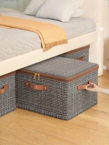 1pc Fabric Storage Box, Multi-Layer High Capacity Organizer Basket, Oxford Cloth Wardrobe Storage Box - Multicolor - View 10