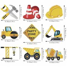 Decor For Home Diamonds Art Kit Decorations, 9 Pack Construction Car Truck Zone Diamonds Painting Kit For Adult Tabletop Gift DIY 5D Diamonds Dots, Special Crystal Diamond Traffic Cones Hard Hats - DP02411 - 查看 4