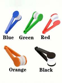 2/3/5pcs Eyeglasses Cleaning Kit - Portable Travel Set With Microfiber Cloth And Double-Sided Brush, Keep Glasses Spotless Anytime