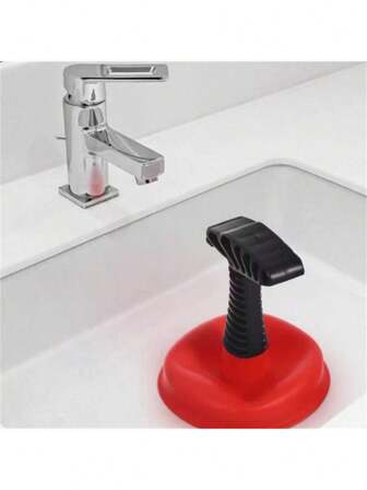 Silicone Toilet Pipe Plunger Vacuum Suction Cups High Pressure Pump Drain Cleaners Household Reusable