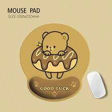 异形鼠标垫，卡通动物设计，超大尺寸，办公鼠标垫，动漫卡通鼠标垫，适用于办公室、家庭和学习场所，防滑、耐磨、回弹、腕托、缓解压力，扁平便携。 - 彩色 - 查看 2