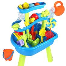 33pcs Beach Toys Set, Including Buckets, Watering Cans, Shovels And Sand Molds, Kids Beach Toys, Sand Buckets, Suitable For Boys, Girls, Bathroom, Garden, Wedding Party, Beach Travel, Outdoor Sand Bath, 2026 New Pool & Sand Table Toys - Color - View 12
