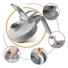 Tendencia64oz Mason Jarra De Vidrio Para Agua O Coffee TransparenteCalidad premium - Gris - Ver 5