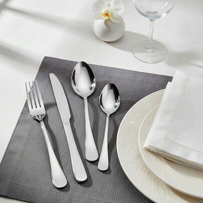 TendenciaJuego De Cubiertos Elegantes Set 24 Piezas Acero InoxidableCalidad premium