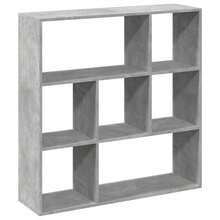 Larryhot Librería divisora madera gris hormigón 102x29x103,5 cm, Fácil de montar, elegante y hermoso, y conveniente para almacenar artículos, es una opción ideal para el almacenamiento y la decoración del hogar. - Gris - Ver 6