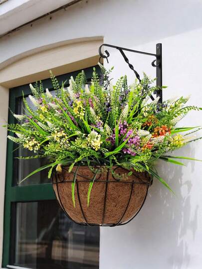 1/4/8 Pcs Realistic Multicolor Artificial Green Plants Combination - Fake Plant Bouquet, Suitable For Indoor Wall Hanging Baskets, Living Room Wall, Entryway, Coffee Table And Outdoor Window Sill Planters, Also Can Be Used As Potted Decor