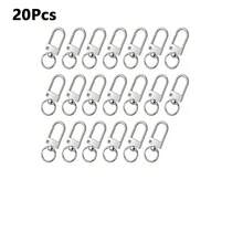 10/20/30个金属龙虾扣旋转弹簧钩，适用于钥匙链制作、DIY工艺品、挂绳制作、包包钥匙扣连接器、珠宝制作等。