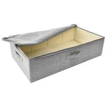 Boîte de rangement en tissu vidaXL 70 x 40 x 18 cm Gris - Gris - Voir 8