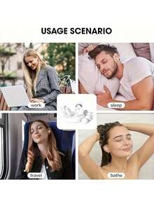 2pcs Adult Noise-Proof Sleeping Earplugs, Soft Silicone Material, Super Comfortable And Reusable, Suitable For Nighttime Wear, Travel Relaxation, Designed Specifically For Sleep And Sound Insulation, Non-Irritating, Reduce Snoring Noise, Ideal For Sleeping, Resting, Working, Studying, Also A Great Back-To-School Gift. - Multicolor - View 9