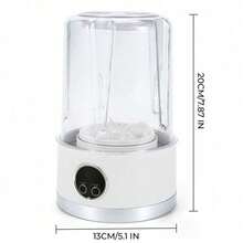 Portable 3000mAh Compact Mini Washing Machine 1L Large Capacity | Travel Laundry Washer For Bra, Underwear, Socks With LED Display, One-Touch Operation | Durable Plastic, Space-Saving Design For Dorm, RV, Bathroom, Vertical Storage - Purple - View 9