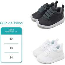 Tenis para Bebe niño y niña con Tela Transpirable. Tenis Deportivos para Bebe con Cordones de Ajuste. Tenis niño. Tenis Niña. Ropa para Bebe. Baby Sneakers.,37375725 - Azul Marino - Ver 5