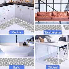 Juego de Alfombras de Tapete de Cocina de Antideslizante - 2PCS Alfombrillas de Cocina Impermeable, Resistente a Manchas y Aceite, Secado Rápido, para Cocina, Juego de Alfombras de Cocina de 2 Piezas con Alfombras de Corredor, Juego de Alfombras y Tapetes de Cocina Antideslizantes, Tapetes Lavables (40*60cm+40*120cm) - Gris - Ver 3
