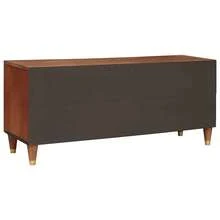 Meubles et étagères de rangement multimédia vidaXL, marron, 105 x 33,5 x 46 cm - Tabac - Voir 6