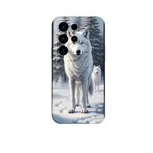 1PC Phone Case ,  White Wolf In Snowy Forest , Stylish Phone Case, Phone Decoration, All-around Lens Protection, Creative Small Gift, Funny Gift for Boys and Girls - ブラック - チェックする 7