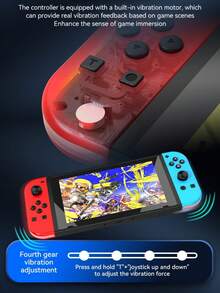 Joycons L/R para Nintendo para Controles de Switch, Reemplazo para Controles de Switch, Joycons para Nintendo para Controles de Switch, Vibración Dual/Control de Monitor/Función de Compartir/Despertar/Sin NFC - Gris Oscuro - Ver 5