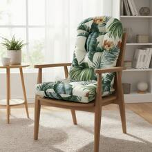 Adirondack Chair Cushion Patio Chair Cushion Pad High-Back Chair Cushion Waterproof Thickened Tufted Rocking Chair Cushion 110*50*10cm Dome-Shaped Cushion, Elastic Straps For Fixation,Colorfast High-Back Indoor/Outdoor Terrace Relaxation Cushion Seat Cushion For Patio Furniture Chair Pads - màu xanh lá - Xem 6