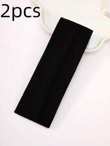 5pcs/Set Stretchy Sports Yoga Headbands, Pink Tone Sweatband Headscarf, Women Holiday Outfit Accessories, Elegant Scarf-Style Soft Headwrap For Autumn/Winter - Multicolor - View 11