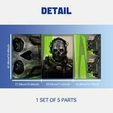 1 Set PlayStation 5 CD Version PVC Protective Decals, Anti-Scratch Skin Stickers, Including Console Sticker And 2 Controller Stickers, Vinyl Decorative Stickers, Customized 3A Game Character And Anime Character Themed Stickers, Suitable For PlayStation 5 Console Accessories
