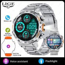 LIGE全新智能手表，拥有100多种运动模式、智能相机、闹钟、来电提醒、音乐播放、天气预报、卡路里消耗等功能，男女皆宜的时尚运动手表
