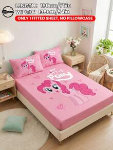 MY LITTLE PONY Bộ 2/3 món ga trải giường in hình , bao gồm ga trải giường vừa vặn và tấm bảo vệ nệm, mềm mại và thoáng khí, có nhiều kích cỡ cho giường đơn/đôi/nữ hoàng/vua, có thể giặt máy, thiết kế hoạt hình, trang trí phòng ấm cúng, món quà tuyệt vời, màu hồng, đạt chứng nhận OEKO-TEX. - Nhiều màu - Xem 23