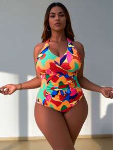 Women's Comfortable One Piece Swimsuit – Elegant Design For Beach & Pool Days - TD-J8857-09 - 查看 6