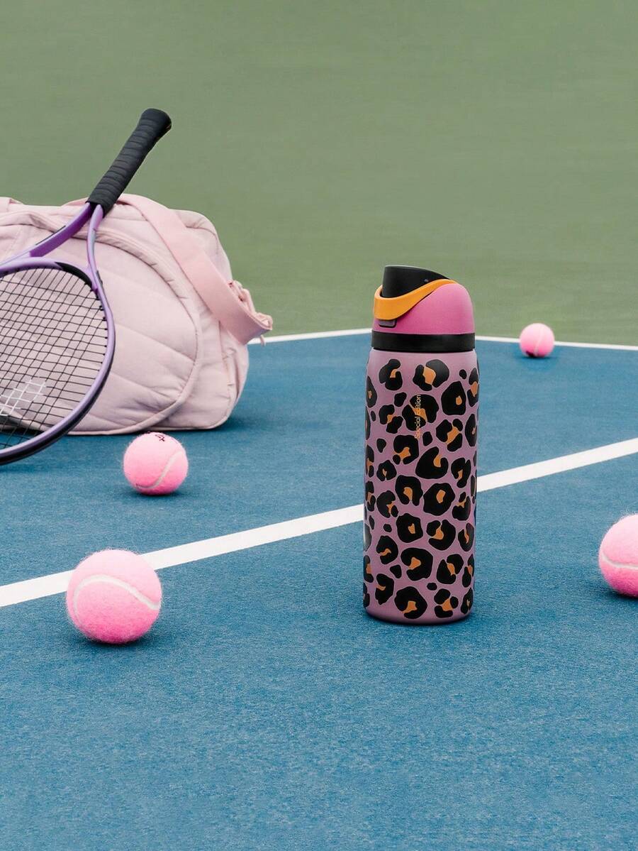 NEW OWALAo Latest DICKss Sporting Goods Special-Edition Bottle 32oz Jungle Stroll. Pink Leopard Pattern Of Limited Edition Stainless Steel Water Bottle With Straw. Suitable For Sports, Outdoor Activities, Travel, And Student Sports Water Cup. Suitable For Water, Iced Tea, Coffee, Ice Drinks, Hot Drinks. Christmas Gift And Birthday Gift (945ml). - 叢林漫步 - 查看 1