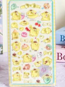 Cartoons Are Cute And Fresh, Sweet And Natural, New Three-Dimensional Crystal Stickers Cinnamon Dog Mobile Phone Case Stickers Cartoon Miniature Scene Stickers Three-Dimensional Decorative Crafts Hand-Painted Stickers Without Cutting School Supplies Back-To-School Season - Multicolor - View 11