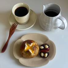 Minimalist Ceramic Cup & Saucer/Plate Set - Sleek Glazed Craft Coffee/Tea & Snack Serving Set For Daily Home Use, Parties, Weddings, Gifting & Office Settings - Multicolor - View 10