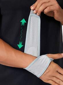 1pc Adjustable Wrap-Around Wristband For Badminton, Tennis, Sports, Fitness, Running, Basketball - Multicolor - View 11