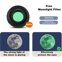 Professional Astronomical Telescope Night Vision With Space Star Moon HD Viewing - White - View 9