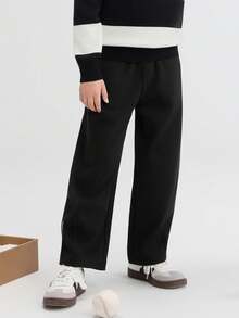 Balabala 2025 Tween Boy Sports Pants, Kids Loose Sweatpants - Soft Cotton Casual Trousers